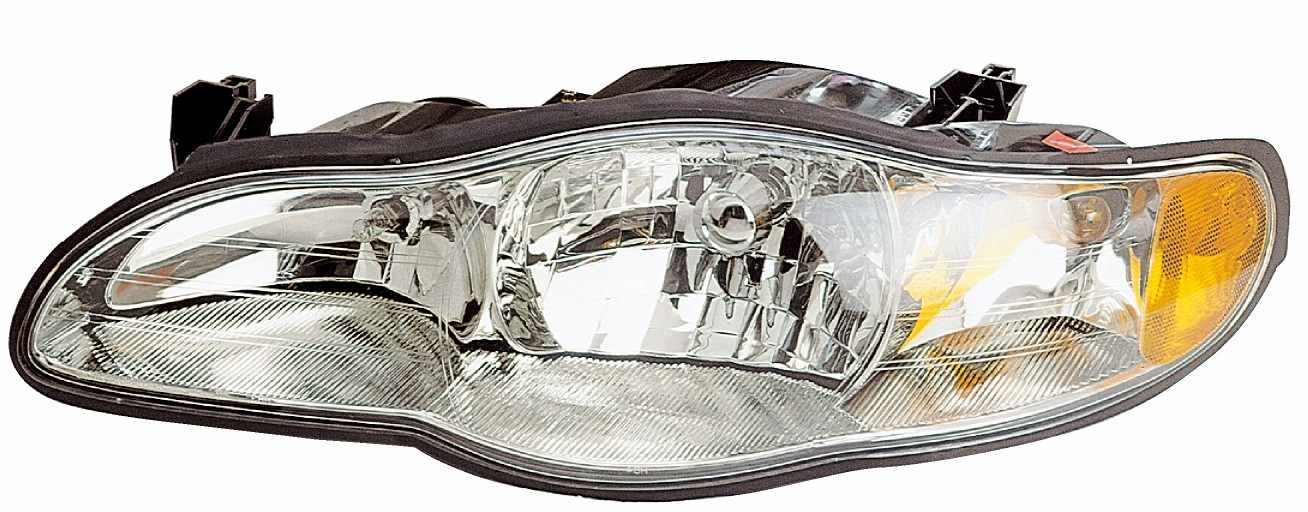 Front View of Left Headlight Assembly EAGLE EYES GM220-B001L