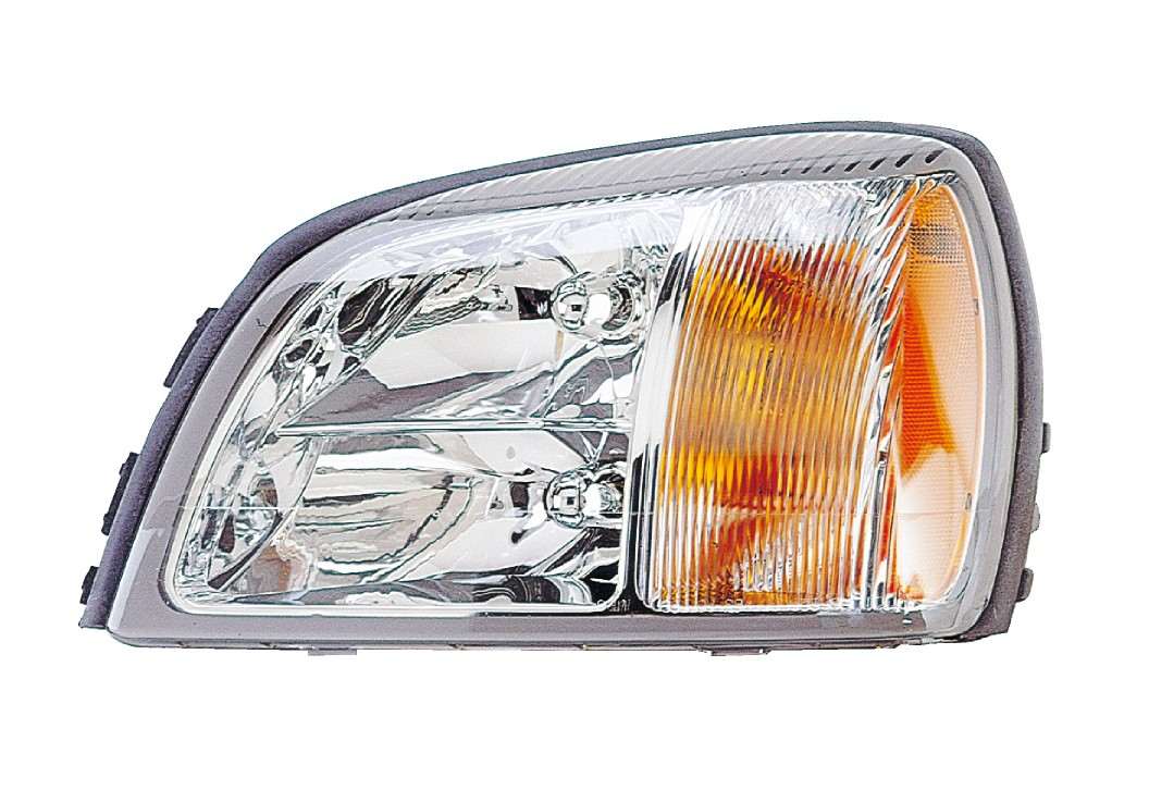 Front View of Left Headlight Assembly EAGLE EYES GM242-B001L