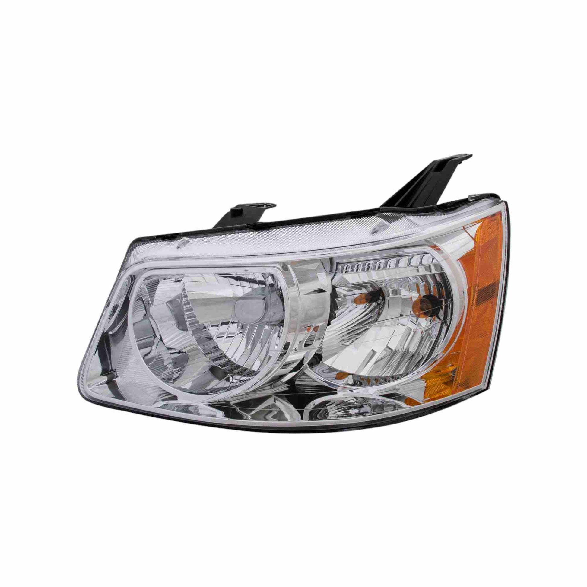 Front View of Left Headlight Assembly EAGLE EYES GM257-B001L