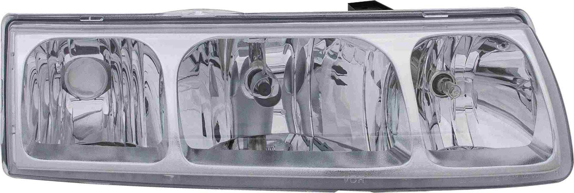 Front View of Left Headlight Assembly EAGLE EYES GM282-B001L