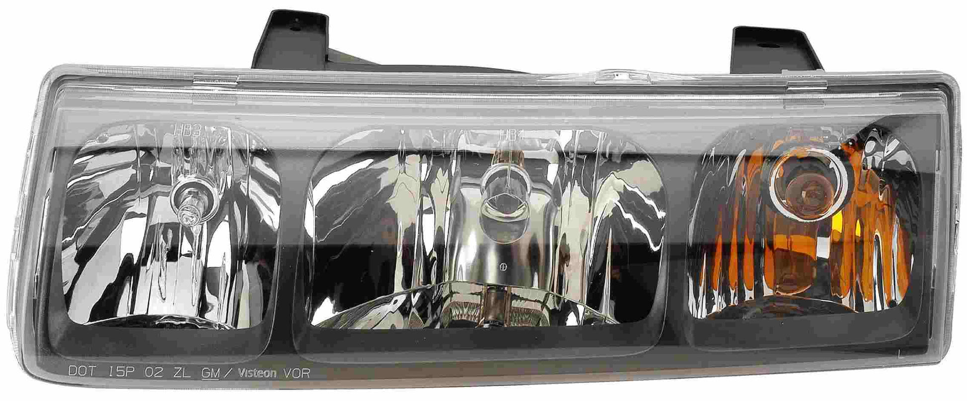 Front View of Left Headlight Assembly EAGLE EYES GM282-B101L