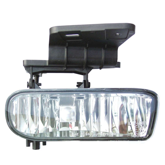 Front View of Right Fog Light Assembly EAGLE EYES GM308-B000R