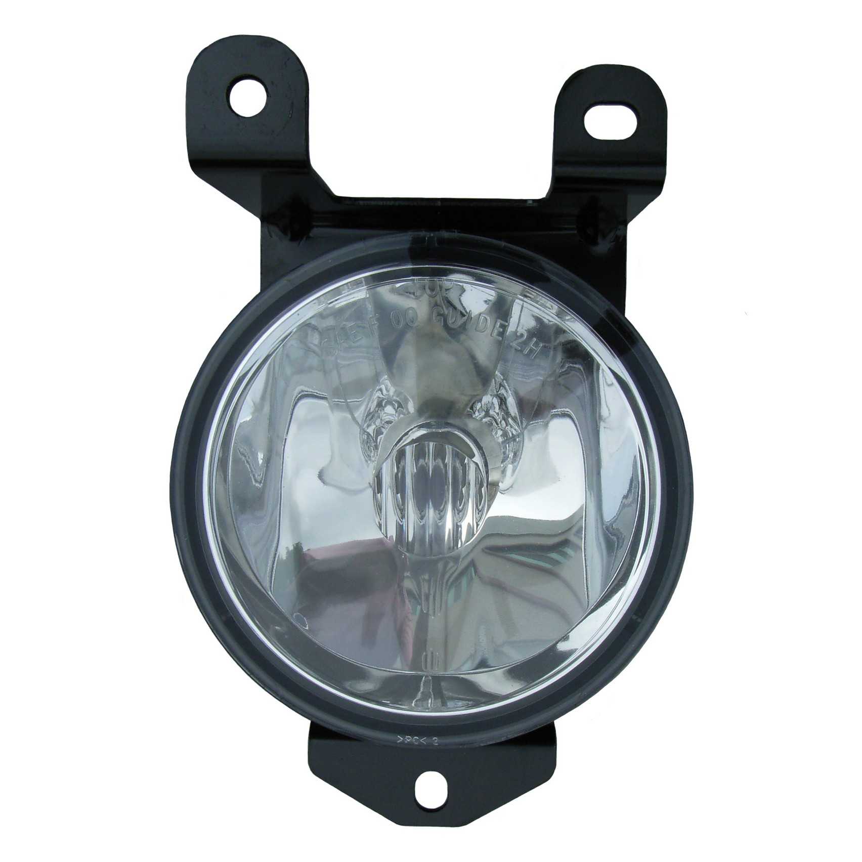 Front View of Left Fog Light Assembly EAGLE EYES GM518-B000L