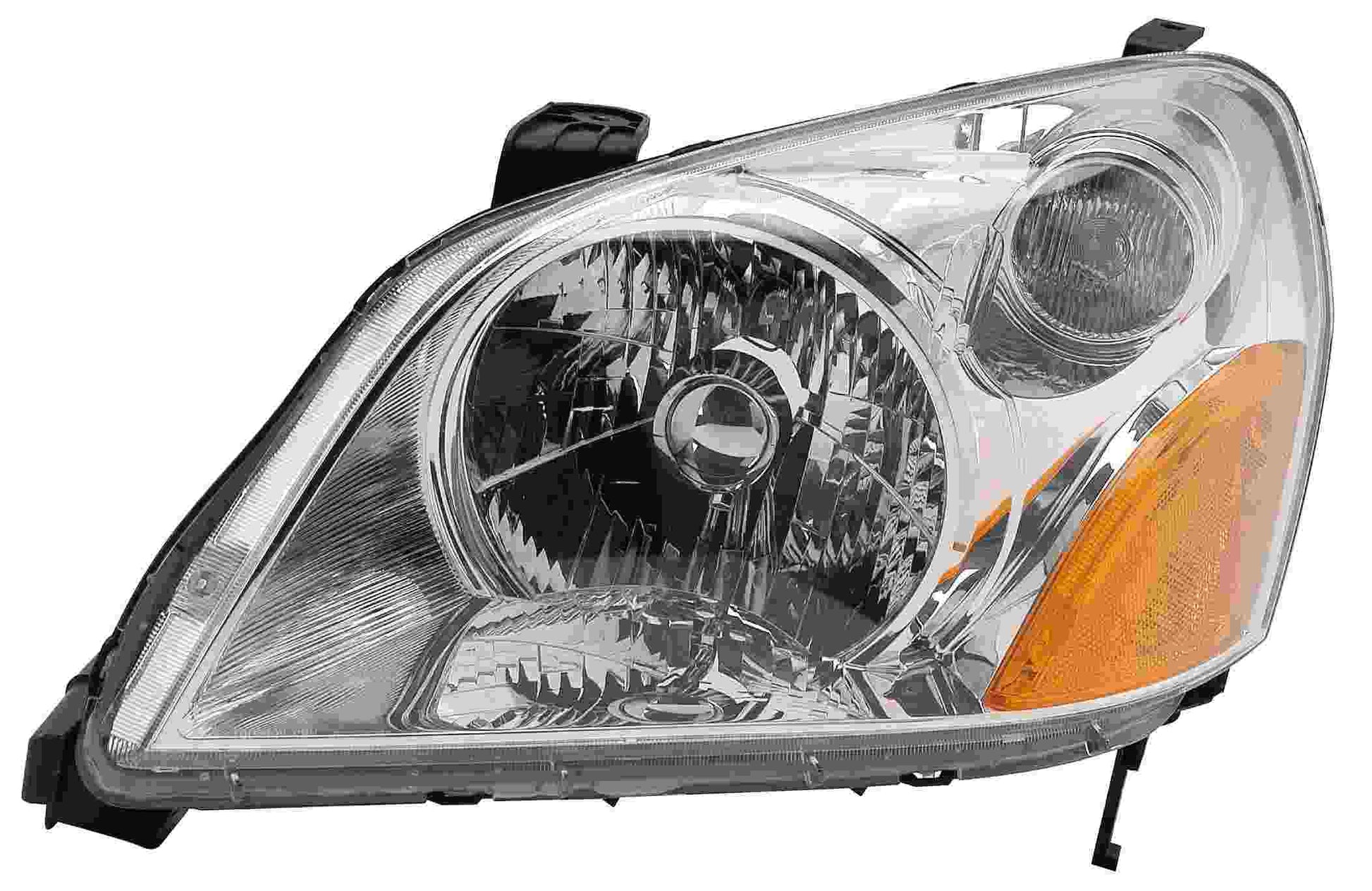 Front View of Left Headlight Lens Housing EAGLE EYES HD385-A001L