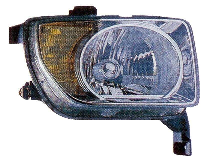 Front View of Right Headlight Lens Housing EAGLE EYES HD427-B001R