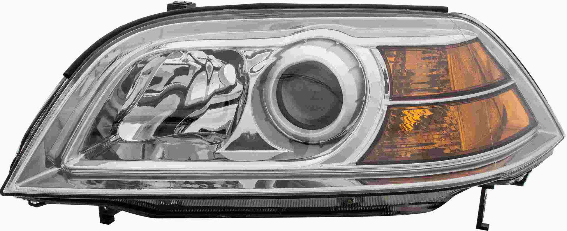 Front View of Left Headlight Lens Housing EAGLE EYES HD448-A001L