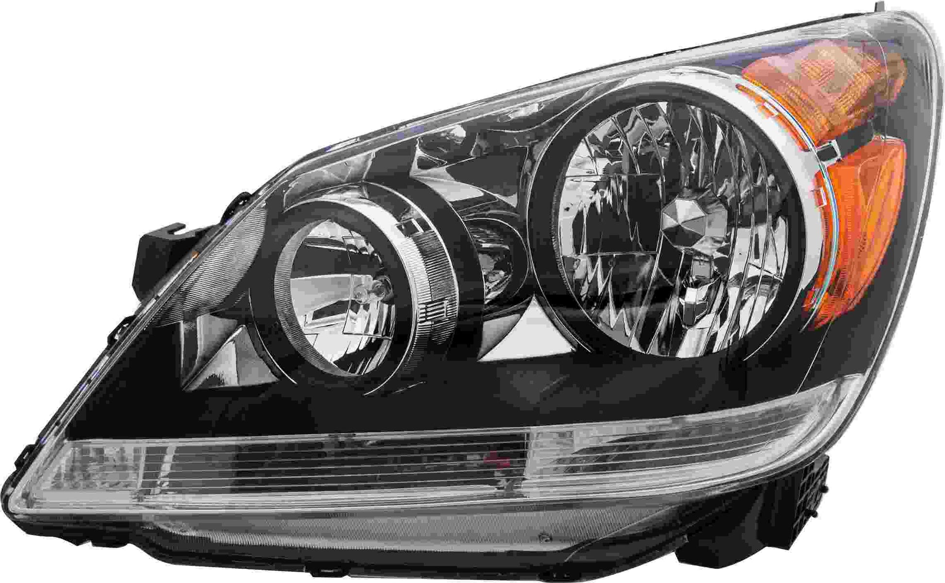 Front View of Left Headlight Assembly EAGLE EYES HD458-B101L