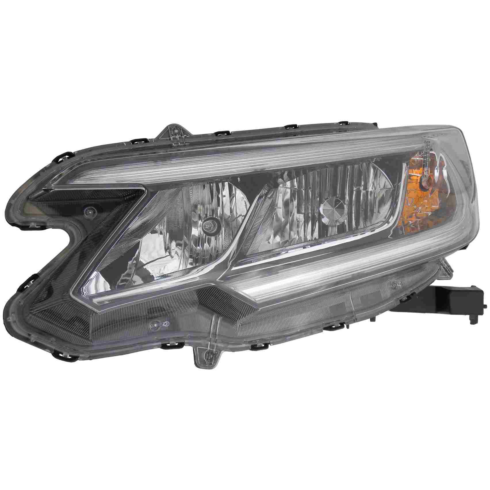 Front View of Left Headlight Assembly EAGLE EYES HD655-B101L