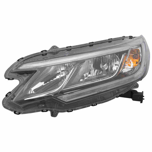 Left Headlight Assembly (Oe # 33150T1Wa01With Led Daytime Running Lamps) EAGLE EYES HD655-B111L For Honda CR-V