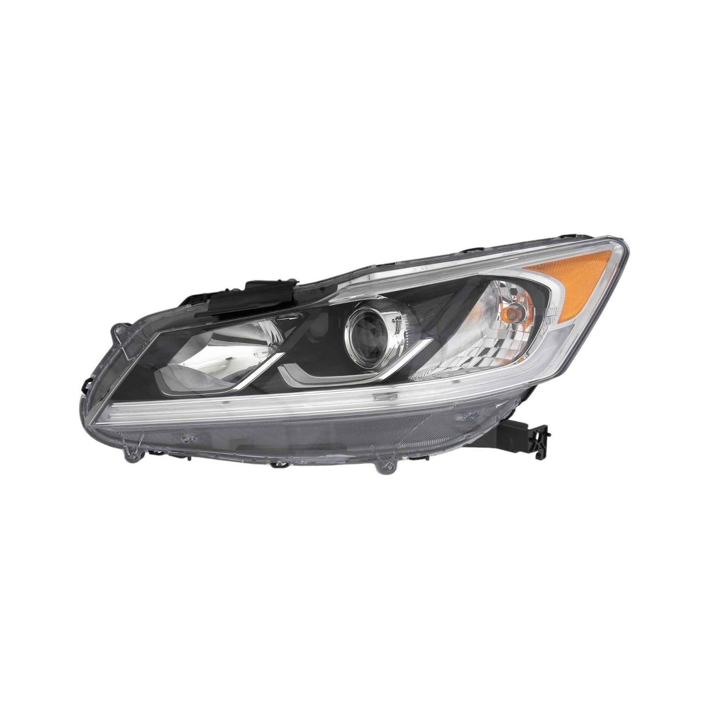 Front View of Left Headlight Assembly EAGLE EYES HD673-B001L