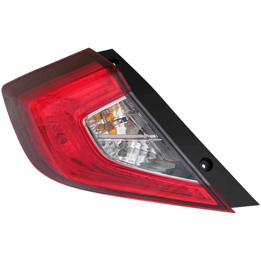 Front View of Left Tail Light Assembly EAGLE EYES HD676-B000L