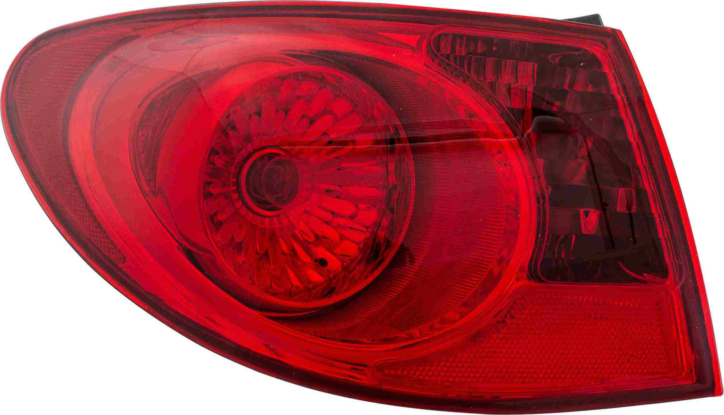 Front View of Left Tail Light Assembly EAGLE EYES HY043-B000L