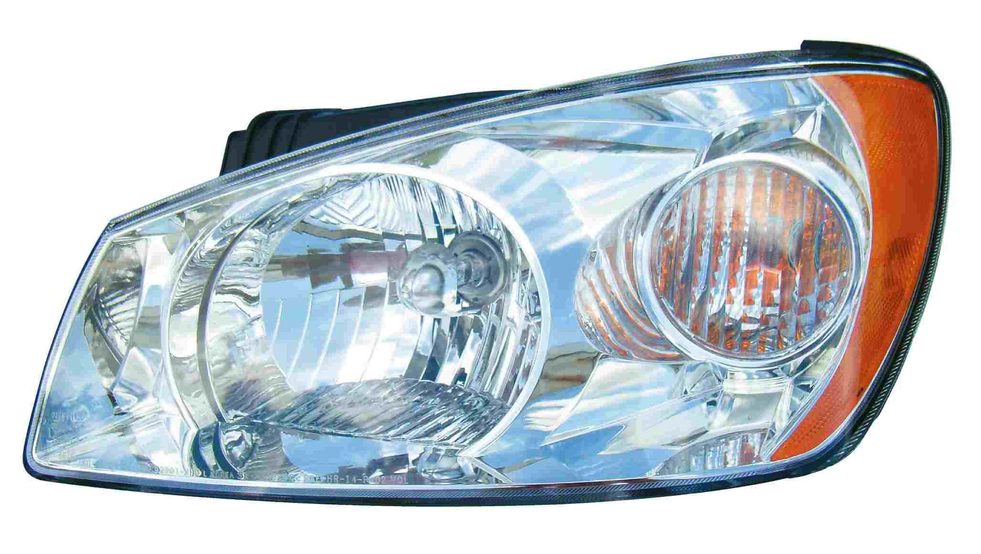 Front View of Left Headlight Assembly EAGLE EYES KA006-B001L