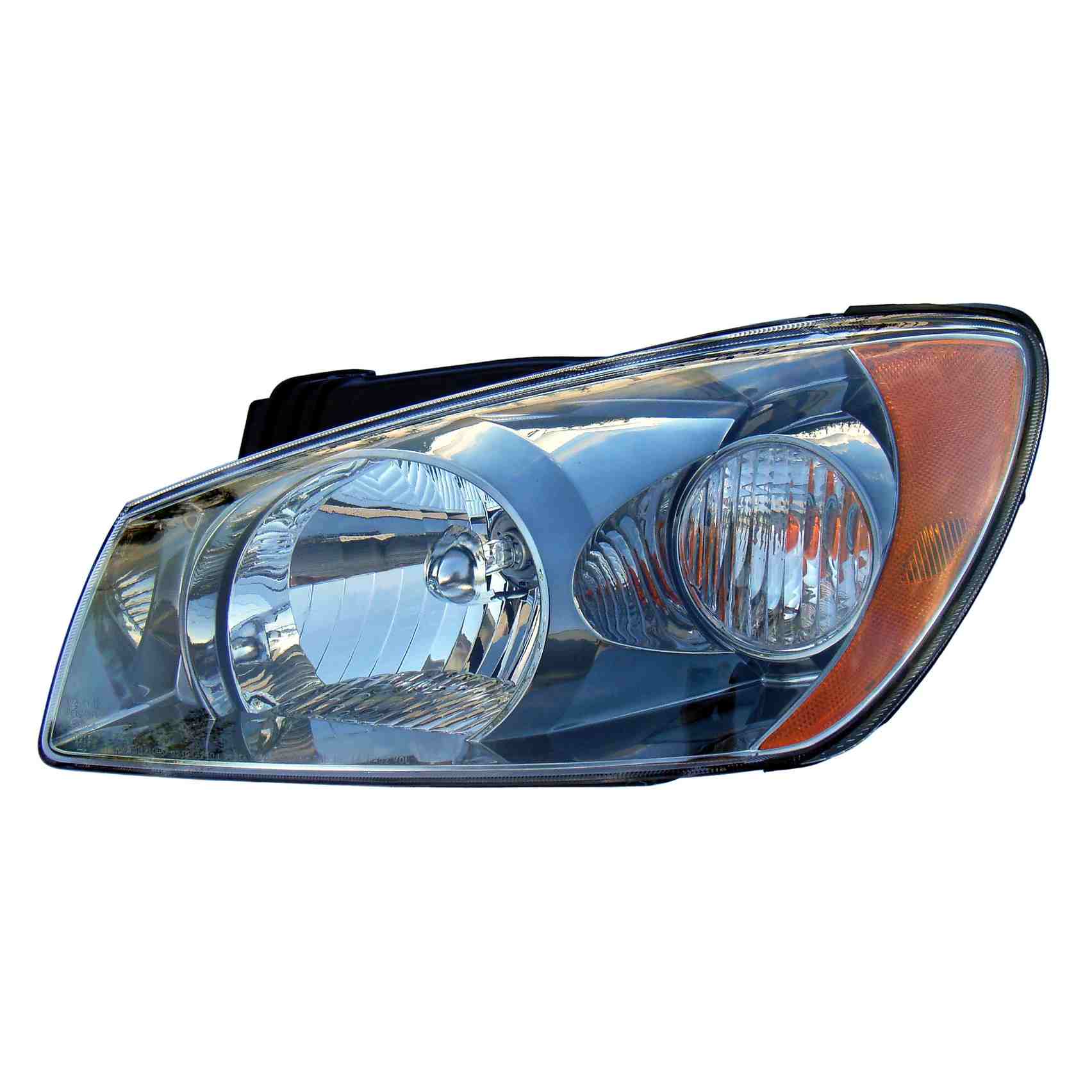 Front View of Left Headlight Assembly EAGLE EYES KA006-B101L