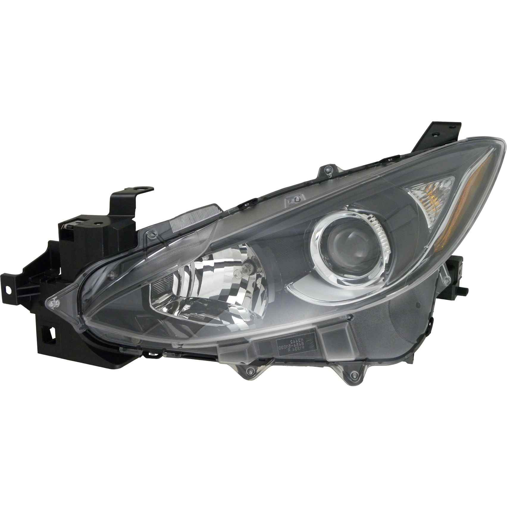 Front View of Left Headlight Assembly EAGLE EYES MZ270-B101L