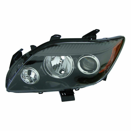 Front View of Left Headlight Lens Housing EAGLE EYES TY1014-A101L