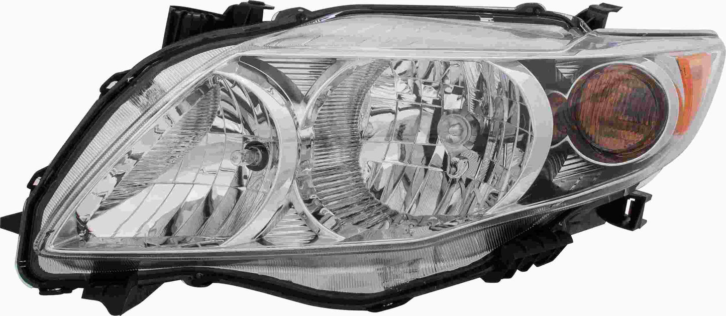 Front View of Left Headlight Assembly EAGLE EYES TY1056-B001L