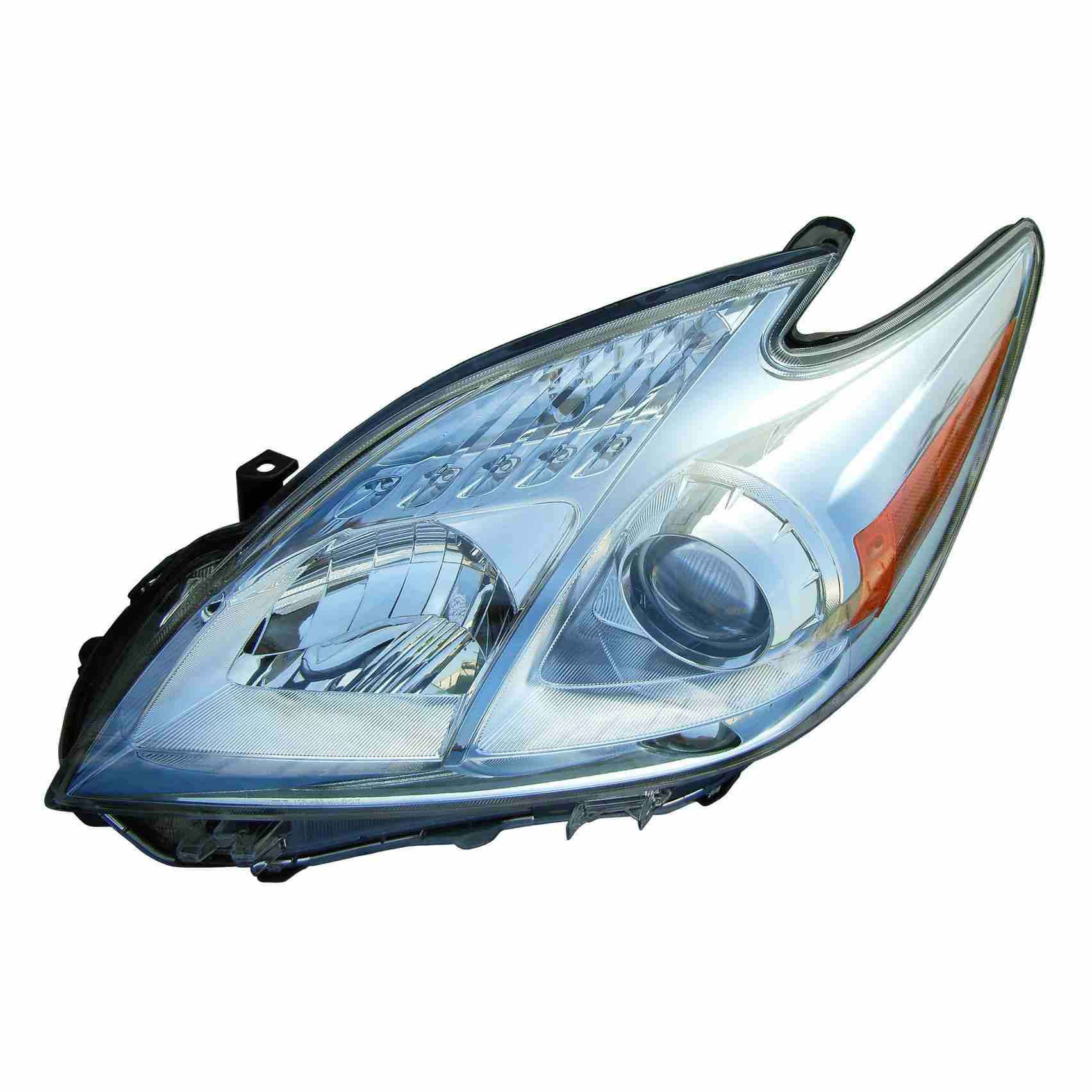 Front View of Left Headlight Lens Housing EAGLE EYES TY1113-A001L