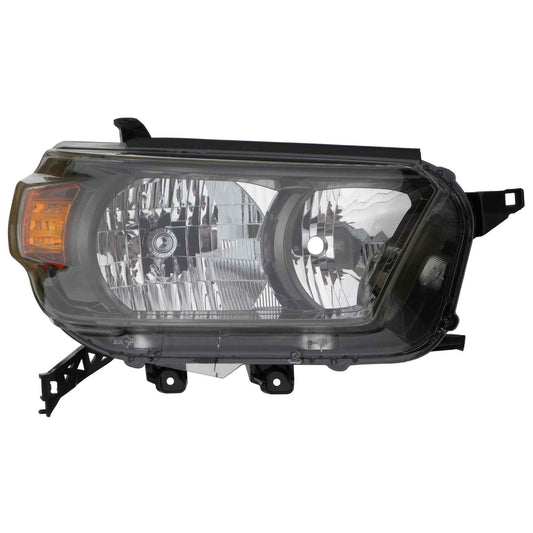 Front View of Right Headlight Lens Housing EAGLE EYES TY1154-A101R