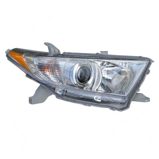 Front View of Right Headlight Assembly EAGLE EYES TY1168-B001R