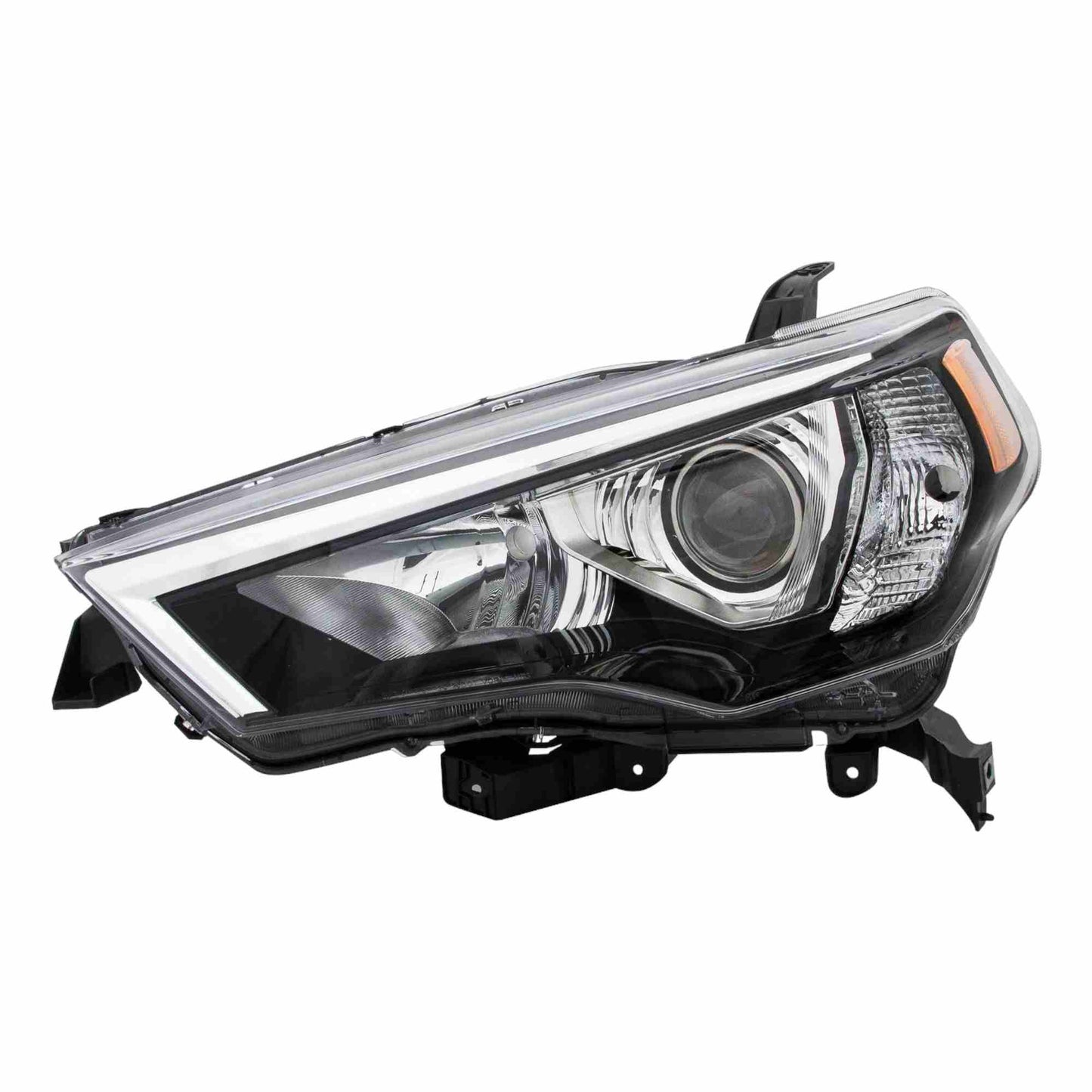 Front View of Right Headlight Lens Housing EAGLE EYES TY1261-A101R