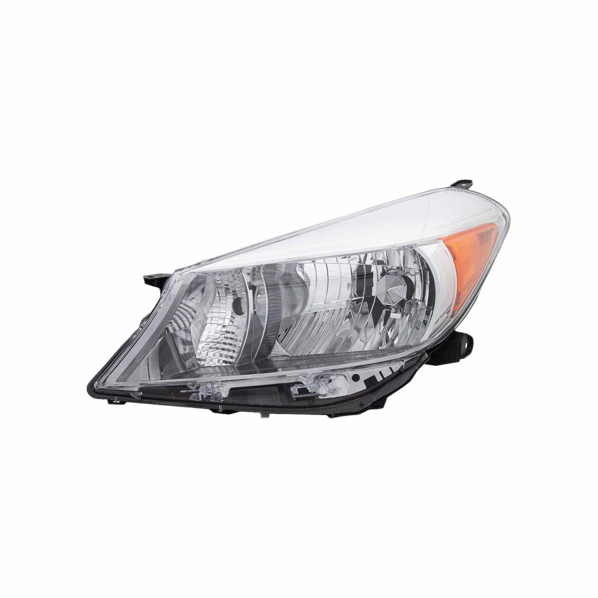 Front View of Right Headlight Lens Housing EAGLE EYES TY1281-A101R