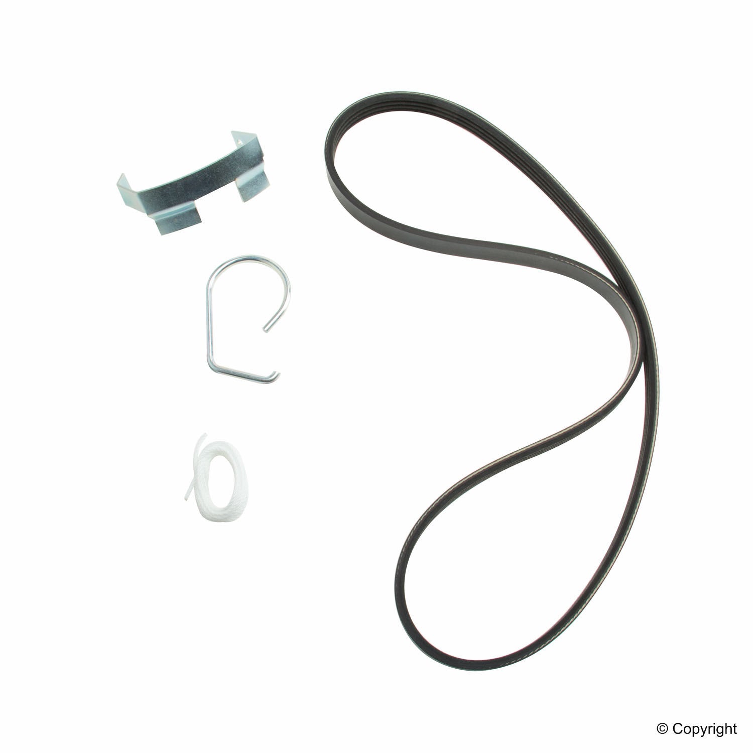 Top View of Accessory Drive Belt MITSUBOSHI SF4PK930SET