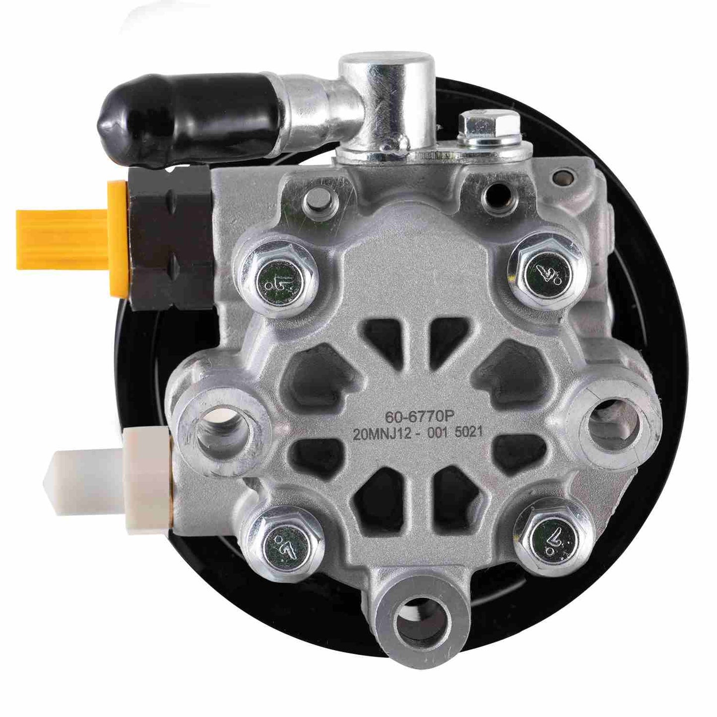 Left View of Power Steering Pump PWR STEERING 60-6770P