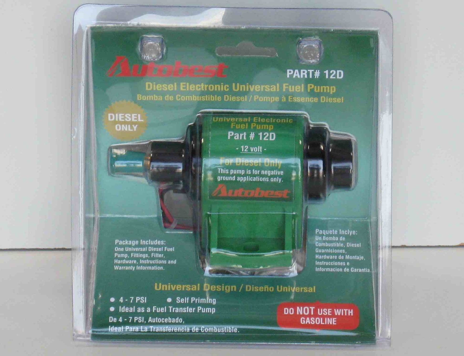 Package View of Fuel Pump Module Assembly AUTOBEST 12D