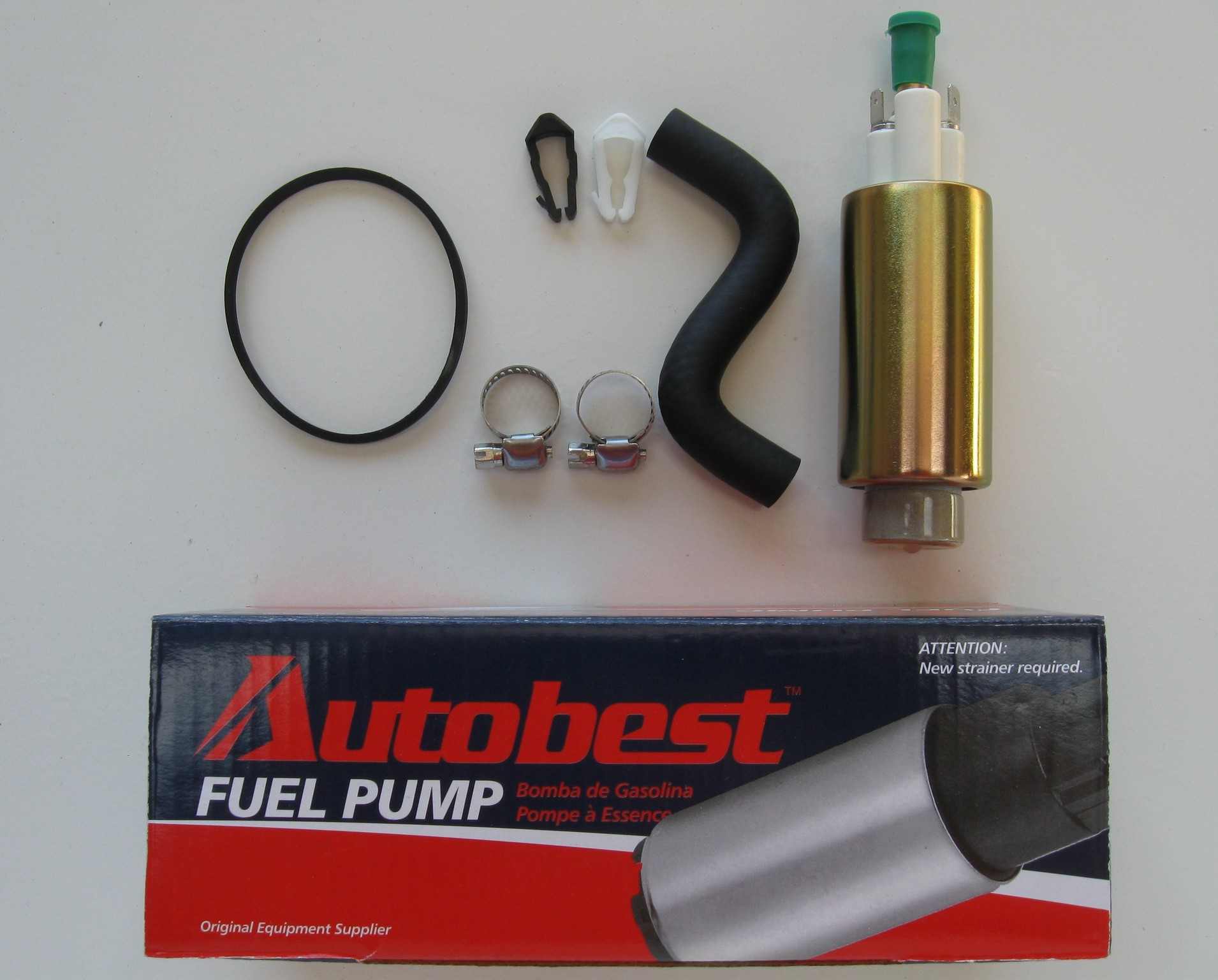 Package View of Electric Fuel Pump AUTOBEST F1072