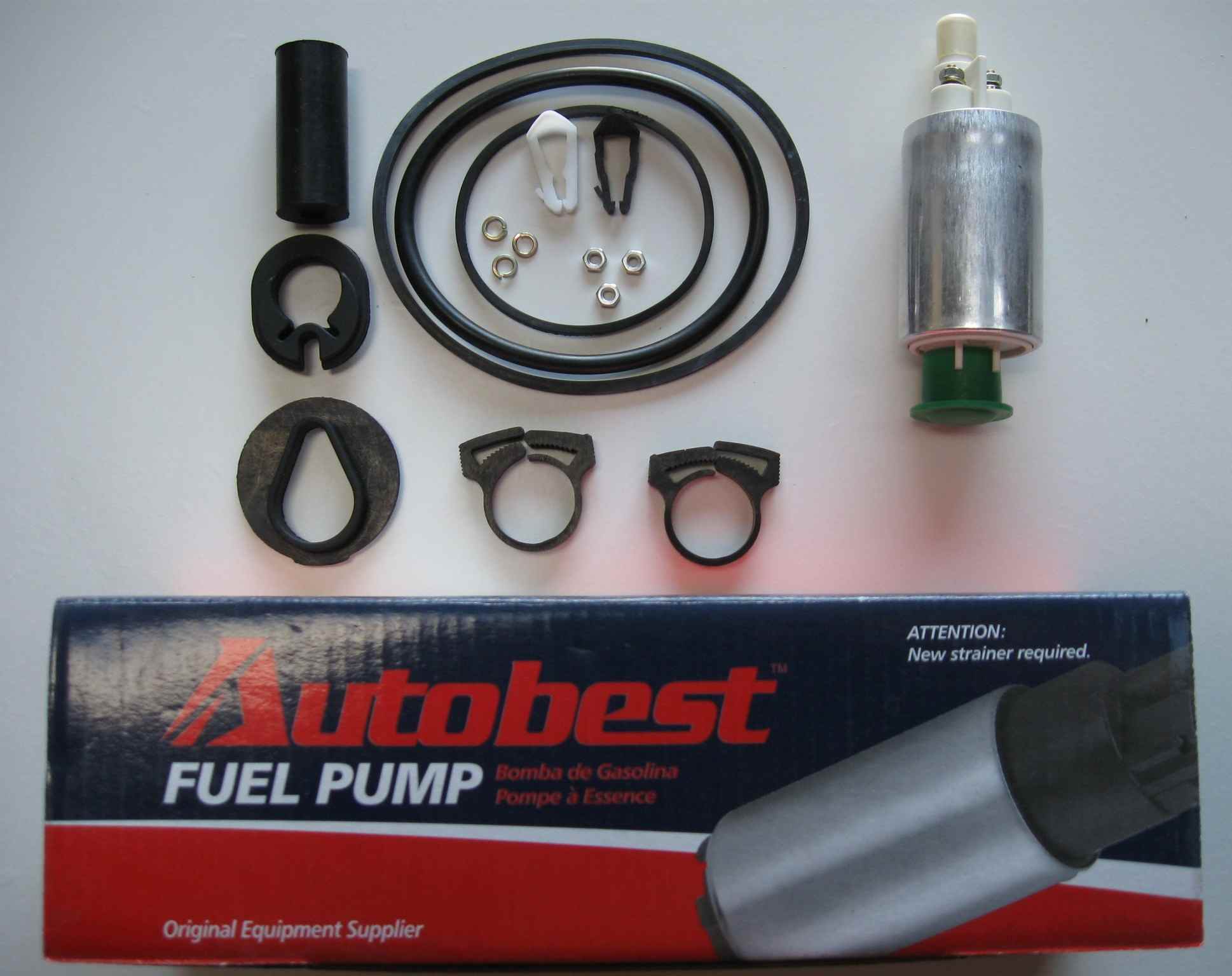 Package View of Electric Fuel Pump AUTOBEST F1496