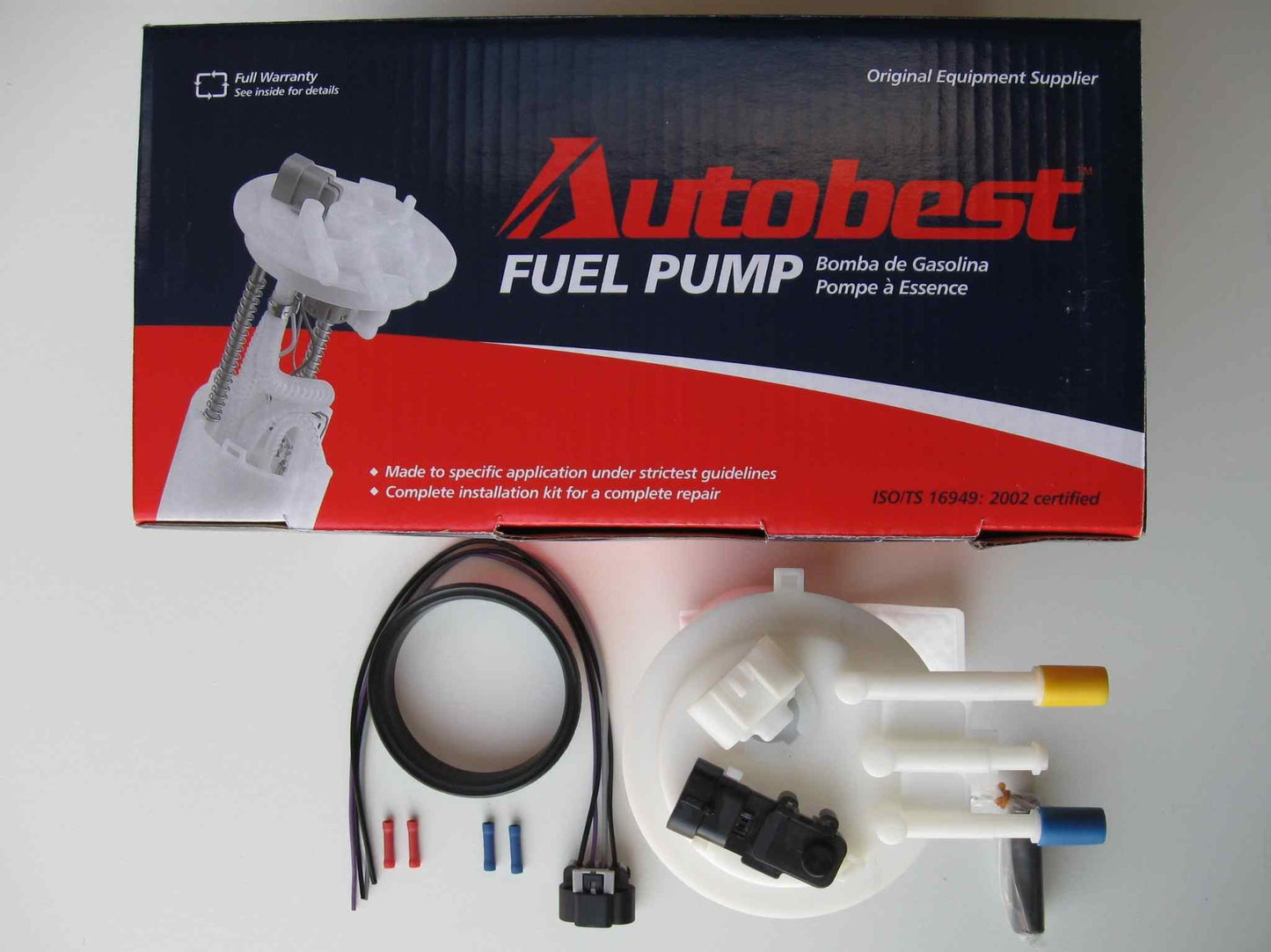 Package View of Fuel Pump Module Assembly AUTOBEST F2519A