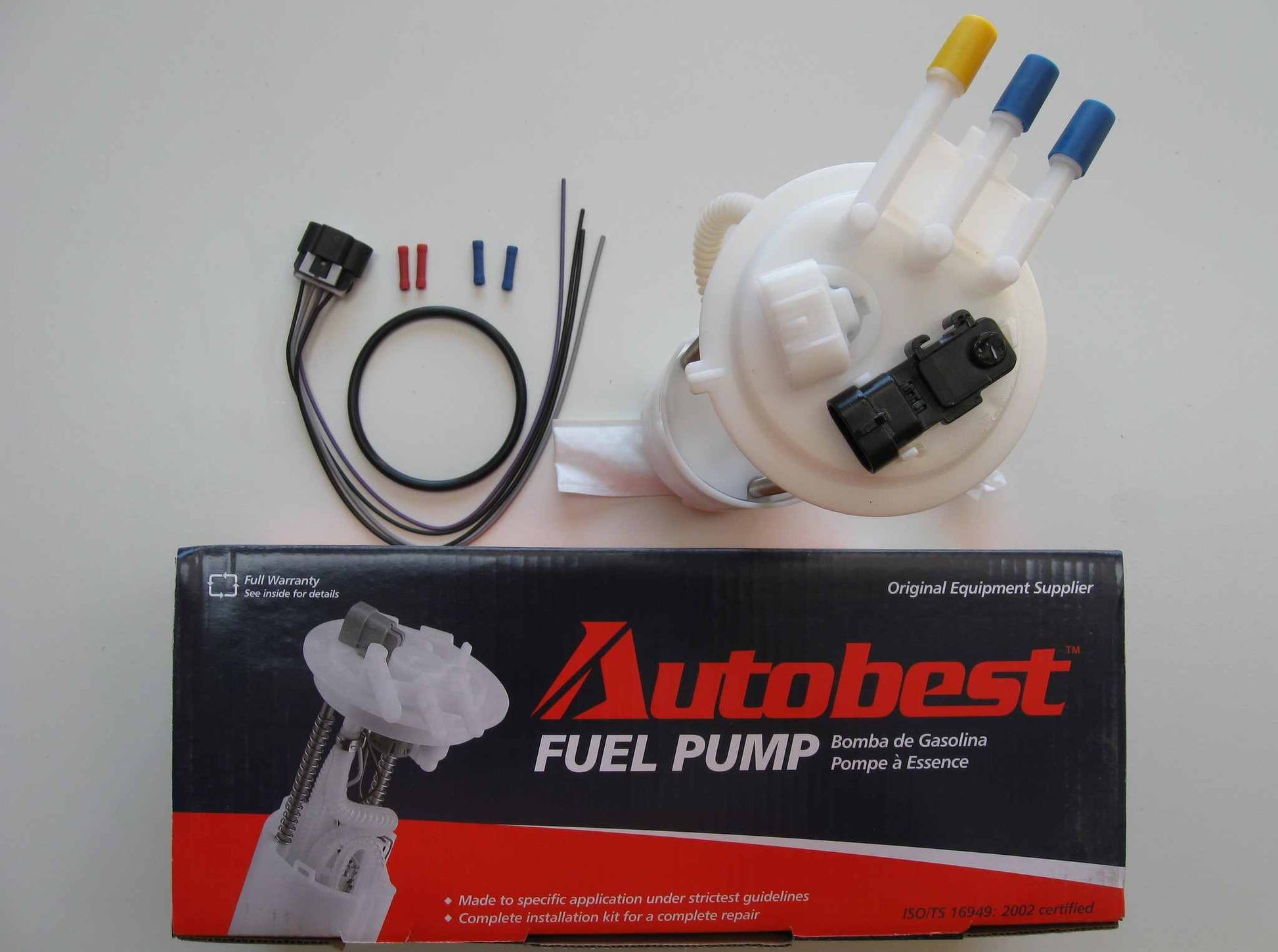 Package View of Fuel Pump Module Assembly AUTOBEST F2951A