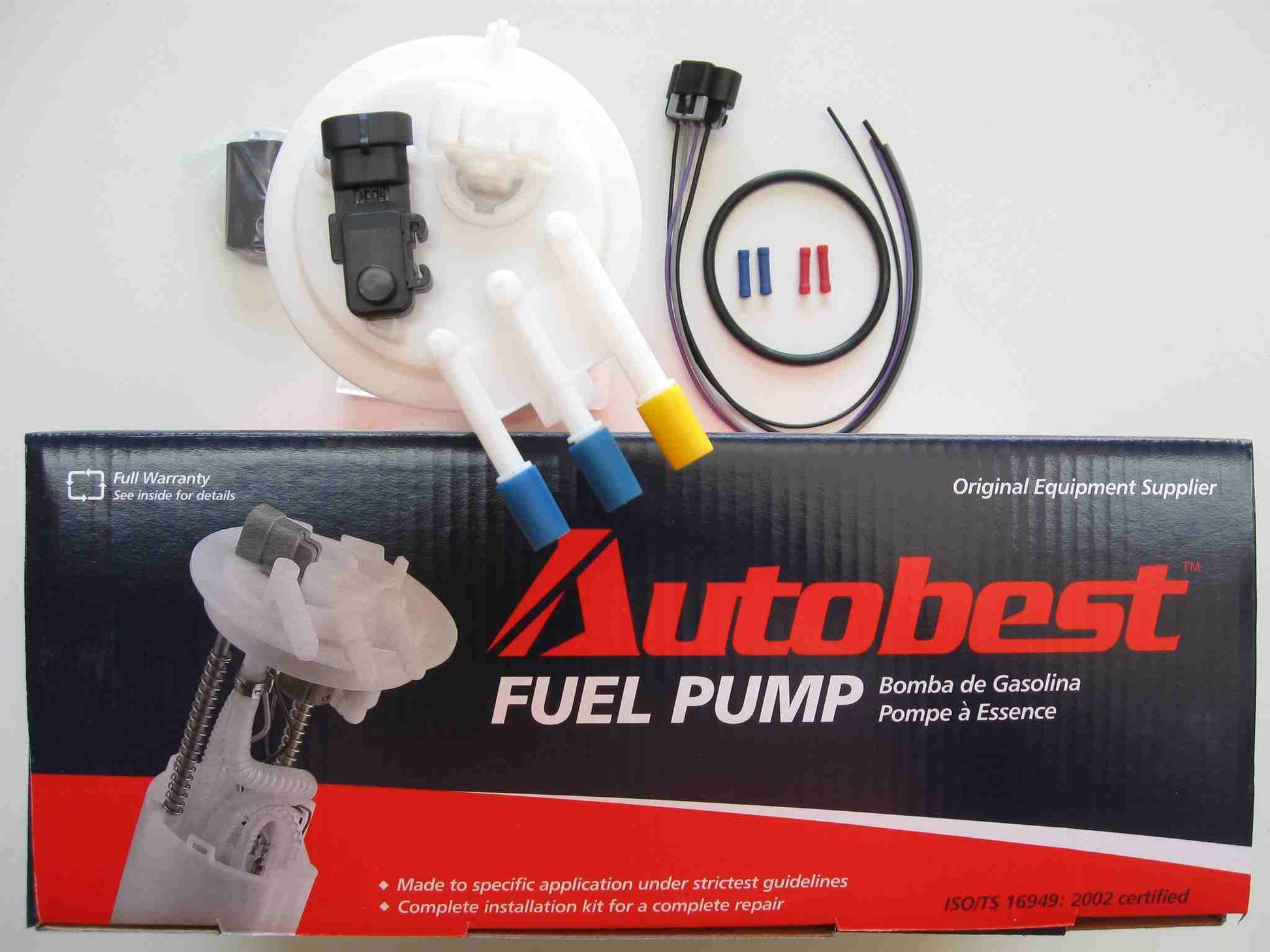 Package View of Fuel Pump Module Assembly AUTOBEST F2964A