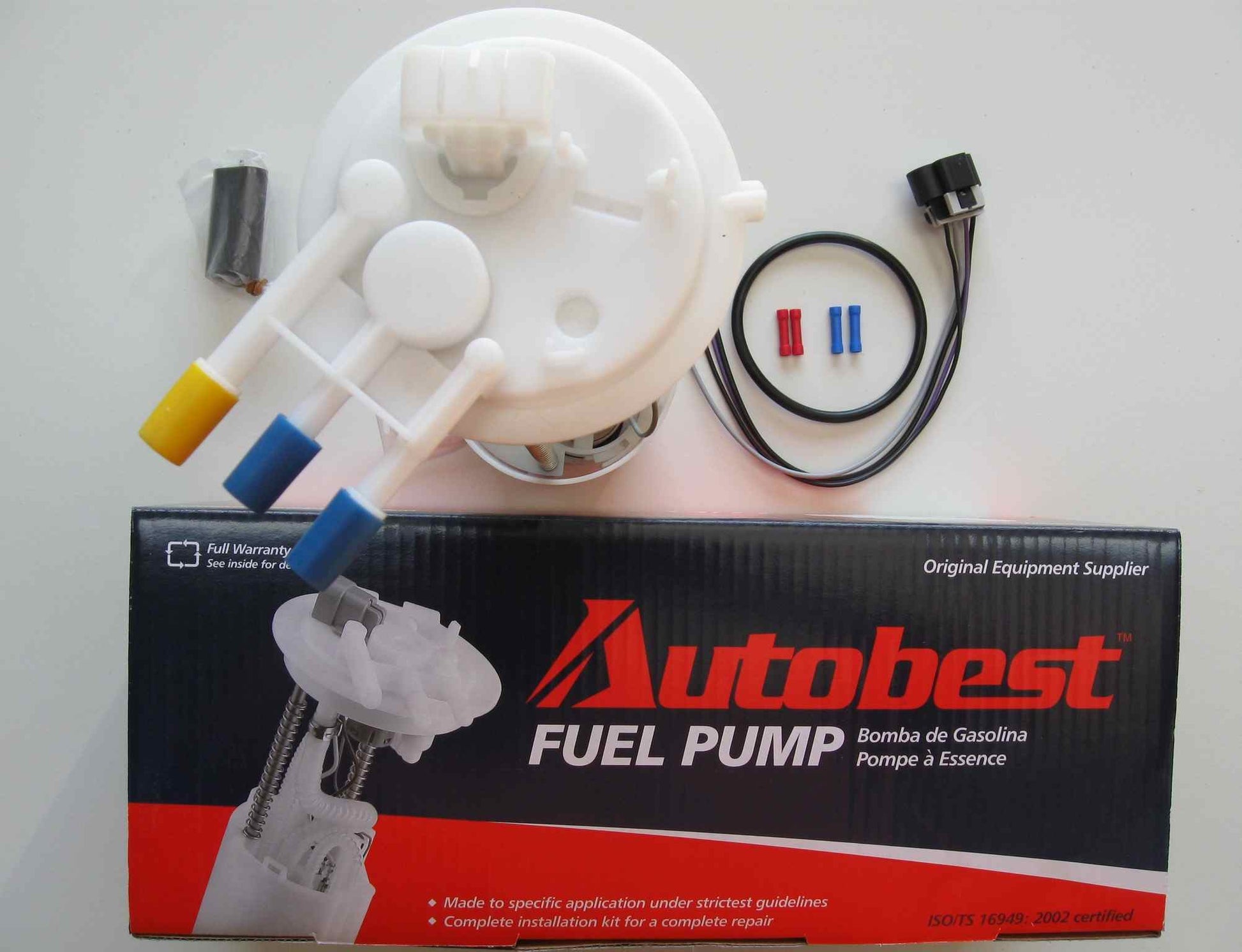 Package View of Fuel Pump Module Assembly AUTOBEST F2973A