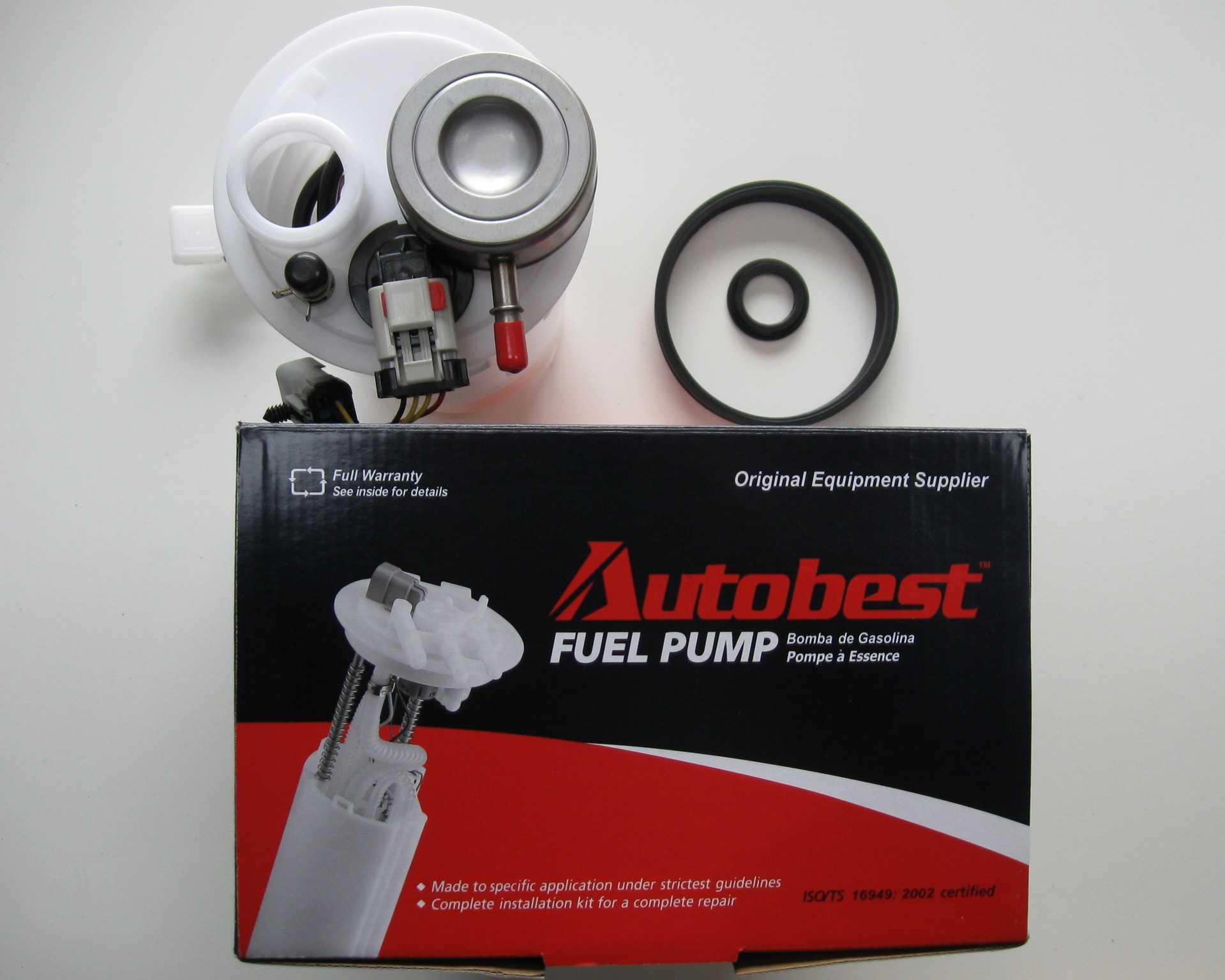 Package View of Fuel Pump Module Assembly AUTOBEST F3004A