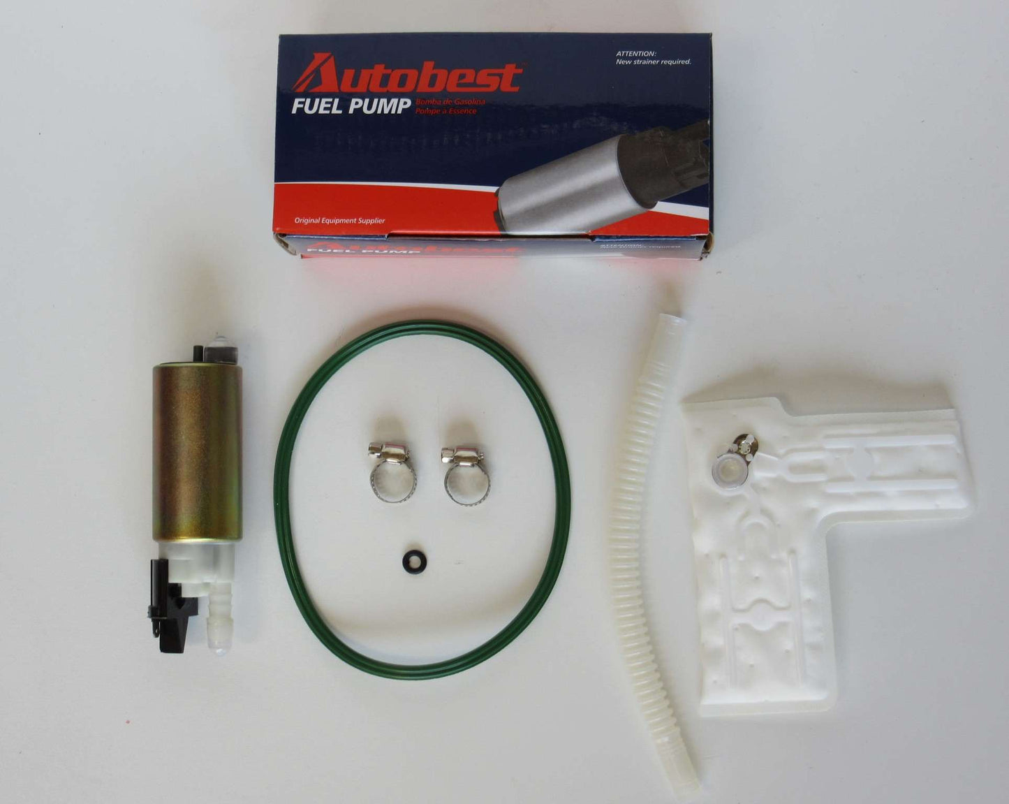 Package View of Fuel Pump and Strainer Set AUTOBEST F3218