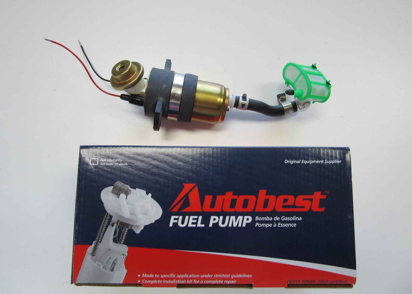 Angle View of Fuel Pump and Strainer Set AUTOBEST F4127