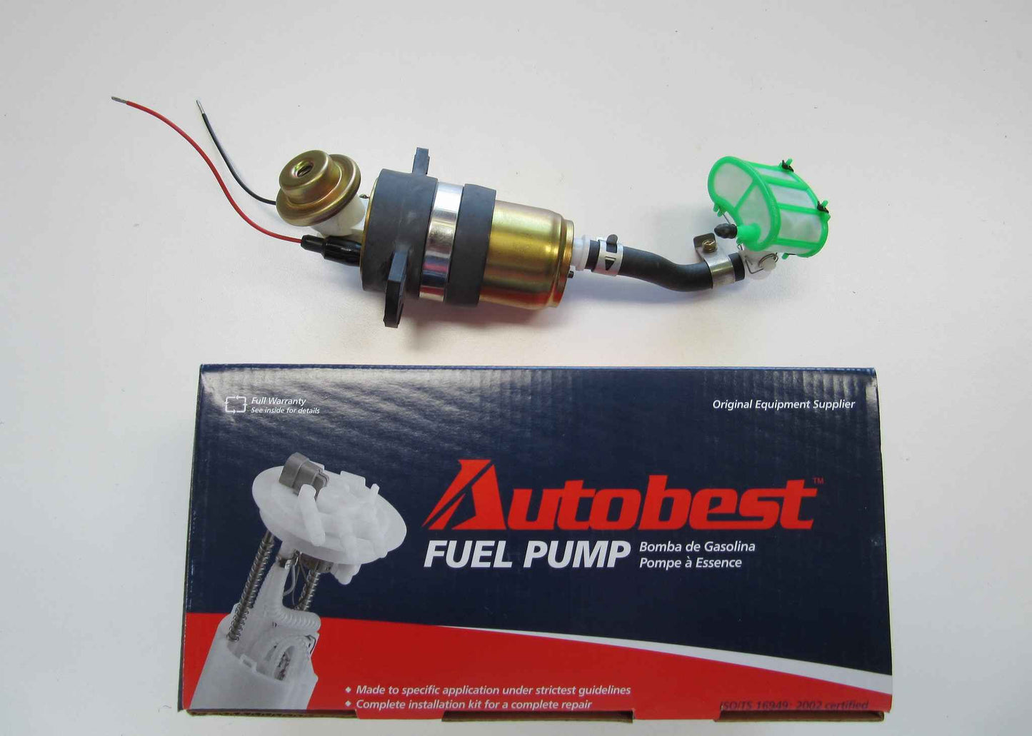 Package View of Fuel Pump and Strainer Set AUTOBEST F4127