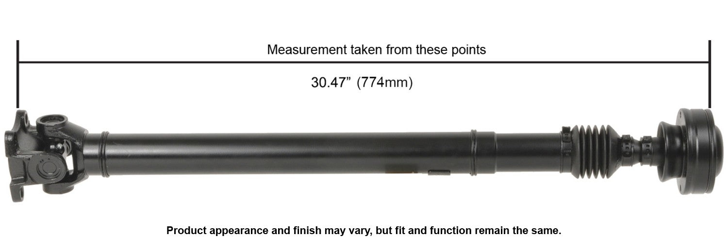 Front View of Front Drive Shaft A1 CARDONE 65-3018