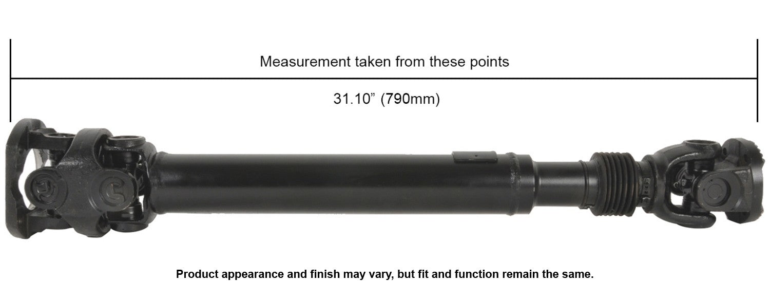 Front View of Front Drive Shaft A1 CARDONE 65-9536