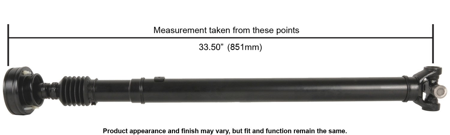 Front View of Front Drive Shaft A1 CARDONE 65-9767