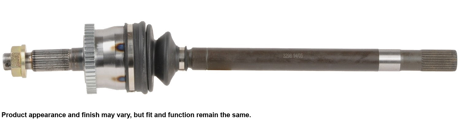 Front View of Front Left CV Axle Assembly A1 CARDONE 66-3298