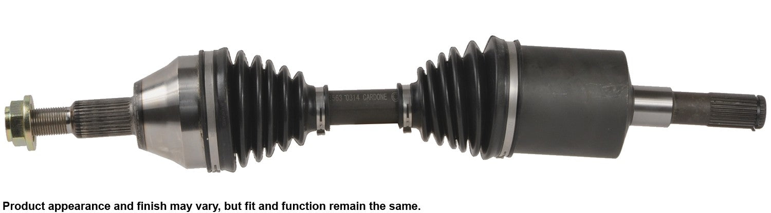 Front View of Front Left CV Axle Assembly A1 CARDONE 66-3563