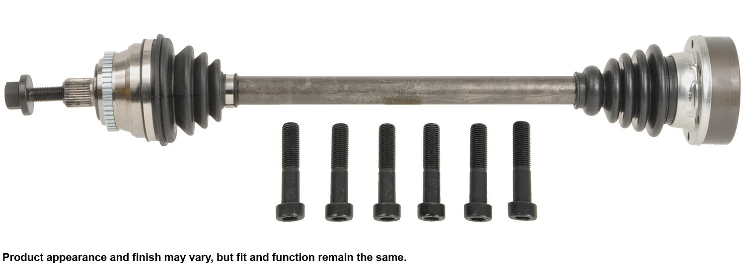 Front View of Rear Left CV Axle Assembly A1 CARDONE 66-7070