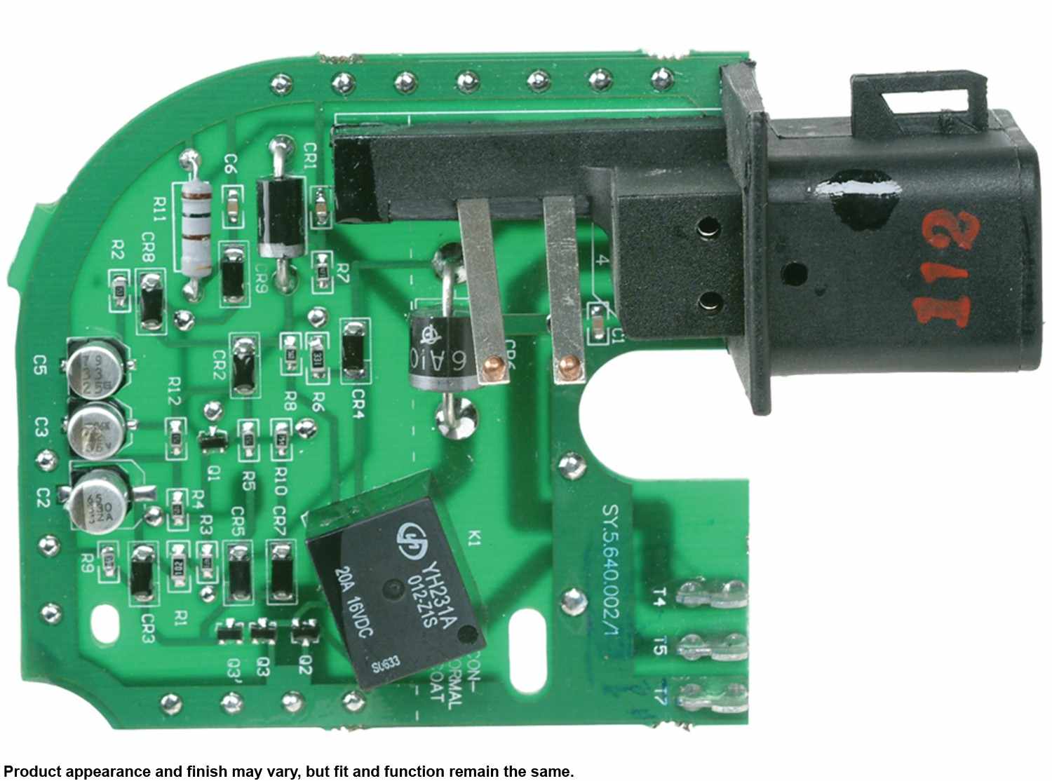 Left View of Front Wiper Motor Pulse Board A1 CARDONE 81-158PB