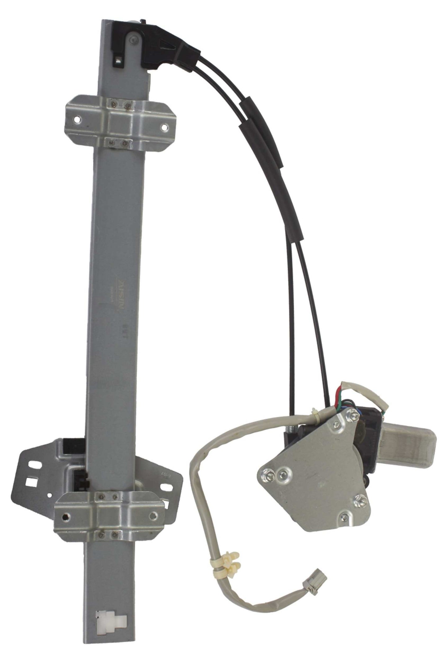 Front View of Front Left Power Window Motor and Regulator Assembly AISIN RPAH-029