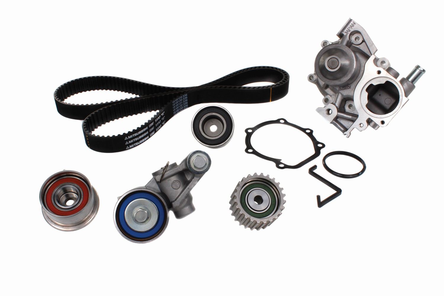 Kit View of Engine Timing Belt Kit with Water Pump AISIN TKF011