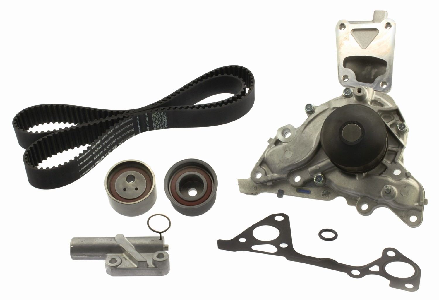 Kit View of Engine Timing Belt Kit with Water Pump AISIN TKM007