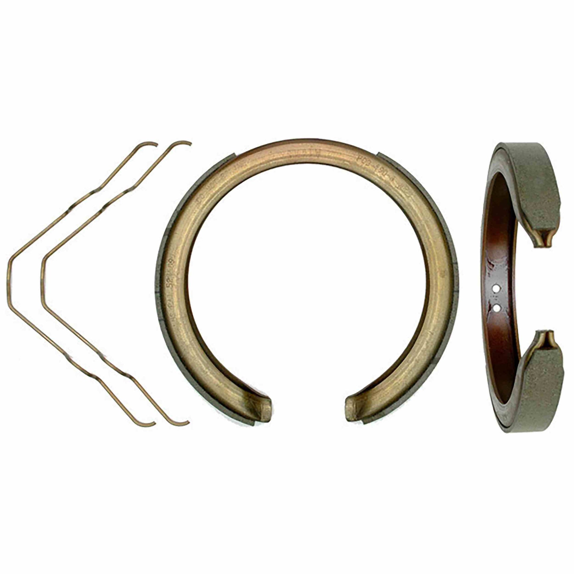 Front View of Parking Brake Shoe AC DELCO 17784B